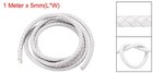 5mm Round Braided Leather Cord For Crafts Jewelry Making  White 1 1yards 