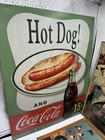 Lot Of 5 Vintage Coca-cola Metal Signs    1 988 1990s   retro Diner Style Free Ship 