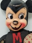 Antique 1940s Minnie Mouse Cloth   Vinyl Doll 26    Walt Disney Productions Rare