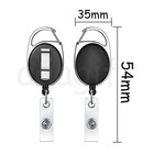 5 10 20x Retractable Reel Clip Badge Holder Id Card Key Ring Carabiner Us Stock