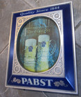 Vtg Pabst Blue Ribbon Lighted Sign -  On Draught Lot Ashtray Patch 70 s Hat Mug