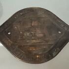 Grammes Inc Antique Brass Badge Emblem Casket Tag 1920s