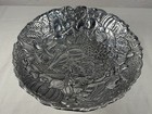 Arthur Court Pedestal Bowl Aluminum Grapes Fruit Serving Dish 11 5 Vintage