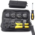 Ratchet Crimper Plier Crimping Tool Cable Wire Electrical Terminals Set W case