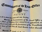 1927 Ellis County Oklahoma Commission Of Land Office Patent Document Signed