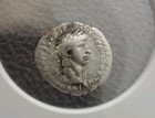 Nero Authentic Ancient Silver Roman Hemidrachm Coin Cappadocia Nike Ngc F
