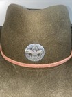 Vintage Boy Scout Wool Hat With Bsa Insignia Device Size Medium