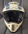 Vintage Hjc Fgx  Motocross Racing Motorcycle M-90 Helmet Xl Blue White