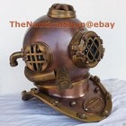 Antique Us Navy Deep Diving Helmet     Vintage Scuba Diver Collectible