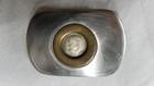 Vintage 1966 Roosevelt Dime Coin Belt Buckle No Mint Mark Soldered 