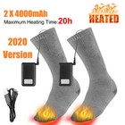 Electric Heated Socks Men Women Winter Thermal Warm Rechargeable Battery Skiing