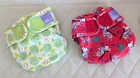 Size 1 Bambino Mio Mioduo Hook   Loop Cloth Diaper Covers Set Of 2    