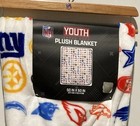 Nfl All Teams Plush Throw Blanket White 50x60 Colorful Football Logos New