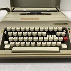 Underwood Beige Manual Portable 319 Typewriter