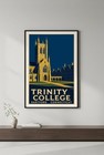      Trinity College Poster - Hartford  Connecticut - Premium Art Print 24x36        