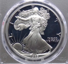 1989  s  Proof American Silver Eagle  1 Pcgs Pr69 Dcam  639 Ecc c  Inc 
