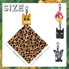 Cute Animal Microfiber Eyeglass Cleaning Cloths With Keychain  4-pack   Premium