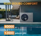 Varpoolfaye 240v Heat Pump Pool Heater For Above Ground Pool 40000btu