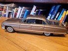 Very Nice Vintage Bandai Gold 1961 Tin Friction Cadillac Hardtop