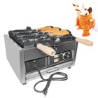 Gorillarock Taiyaki Fish Waffle Maker   3 Open-mouth Fish Shaped Waffles Cones