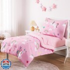 Wake In Cloud - Unicorn Toddler Bedding Set For Girls  Cute Colorful Unicorn 