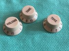 Vintage 1990 s Fender Usa Strat Knob Set For Stratocaster Plus Deluxe Creme
