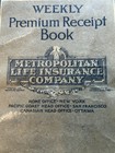 Metropolitan Life Insurance Company Weekly Premium Receipt Book 1930 s Ephemera
