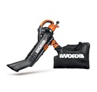 Wg509 Worx Trivac 3-in-1 Electric Leaf Blower mulcher vacuum With Metal Blade-ob