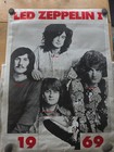 1969 Led Zeppelin 1     Mega Rare Vintage Original Promo Poster Printed In E e c