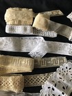 Job Lot 15 Antique French Pieces Lengths Lace Collar Fripperies Trims C1900s  2