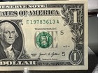       2021  1 Dollar - E a -block  fw  Federal Reserve Note   Richmond    e      Unc