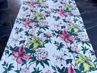 Miami Beach Apartment Hollywood Regency Barkcloth Vintage Fabric Drape Curtain