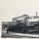 Delaware Lackawanna   Western Railroad Engine Locomotive No  356 Antique Photo