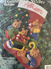 Gallery Stitch  Bucilla Felt Applique Stocking Kit 33253 A Teddy Bear Christmas