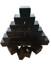 Lot Of 20 Black Ring Gift Box With Foam And Velvet Insert 1 5 X 1 5 X 1 25 Inch