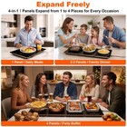 Electric Warming Tray 4-in-1food Warmers For Parties Buffet Hot Plate 6 Temp