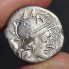 Dioscuri Gemini Denarius Ancient Roman Republic Silver Coin 145bc M Iunius