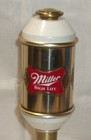 Vintage Miller High Life Beer Tap Handle - Brass Tone  Red   White