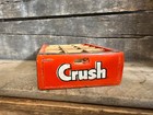 Vintage Orange Crush 4  Miniature Wooden Metal Mini Crate