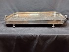 Reed   Barton Pierced Silver Plated Galley Tray
