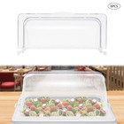 6 Pcs 1 2 Half Size Roll Top Chafing Dish Clear Plastic Pot Display Protector