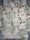 Us Army Desert Camouflage Jacket Men s Medium Long Buttons Military Camo