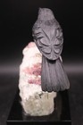 Peter Muller Hand Carved Obsidian Robin On Tourmaline Base