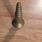 Vintage Solid Brass 3 5  Screw Paperweight