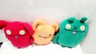 Uglydolls Uppy Pretty Ugly Red 2009  Orange Ox 2003  Green Brip 2011 Plush Lot