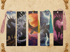 Set Of 3 Dragon Bookmarks Gift For Readers Fantasy Bookmarks - Random Dragons
