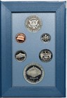 1986 Prestige Proof Set Liberty Silver Dollar W  Box   Coa