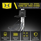 Hawk Kickback Lvl Hang-on Deer Hunting Tree Stand With Xl Seat And Platform