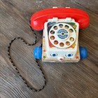 Vintage 1961 Fisher Price Chatter Phone  747 Telephone Pull Toy
