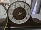 Vintage Welby Elgin Mantel Clock Chime West Germany Parts Repair Comes With Key